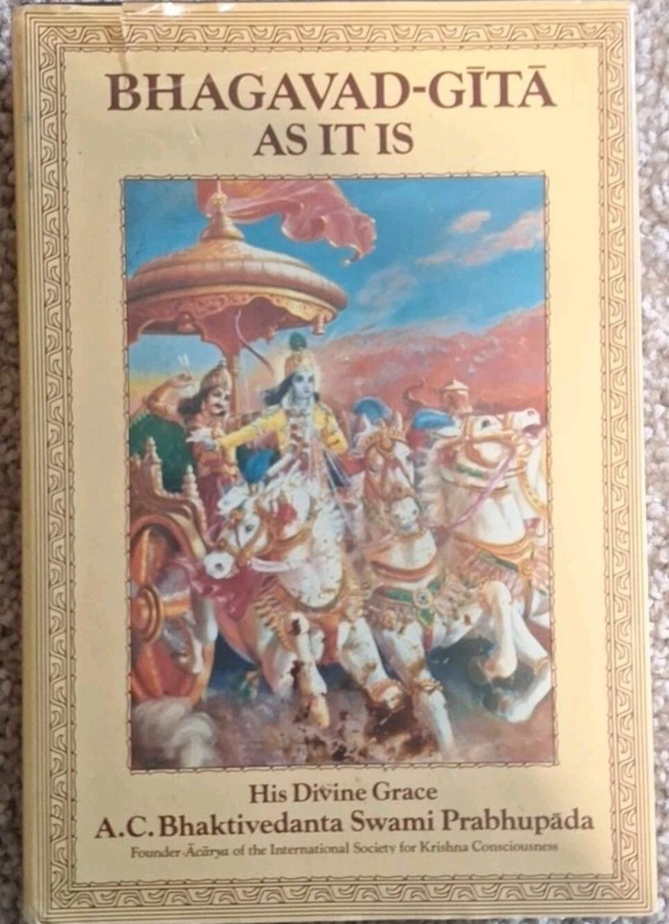 Bhagavad Gita As It Is 1972 Hardcover Abridged Edition